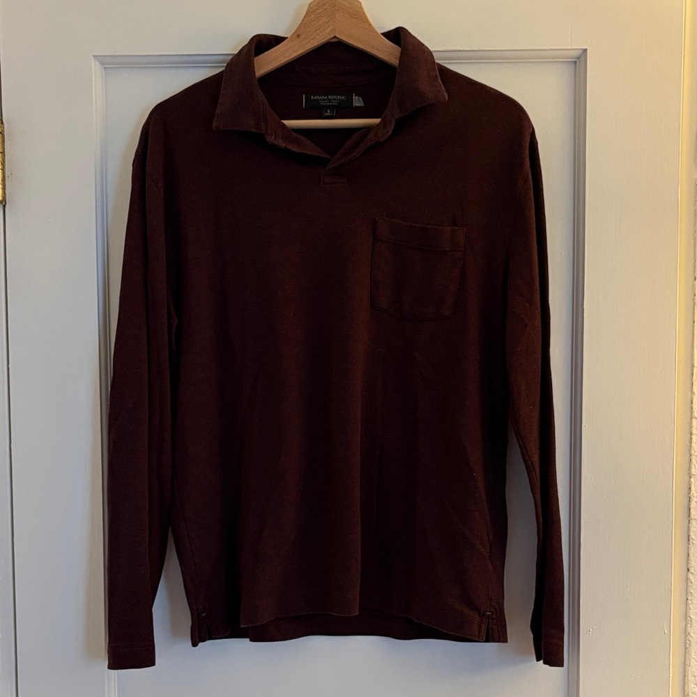 Banana Republic | Burgundy Polo Shirt